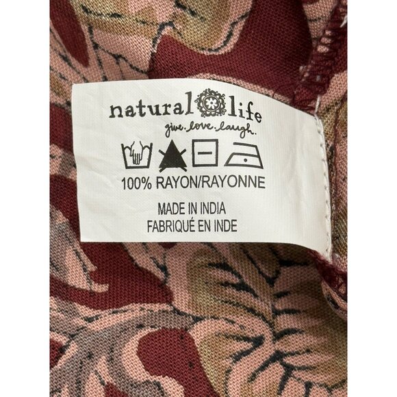 Natural Life Boho Floral Dress Womens Rayon Size XL NEW - Picture 7 of 7
